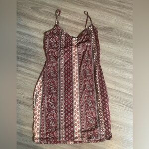 Windsor Red and Cream Patterned Dress
